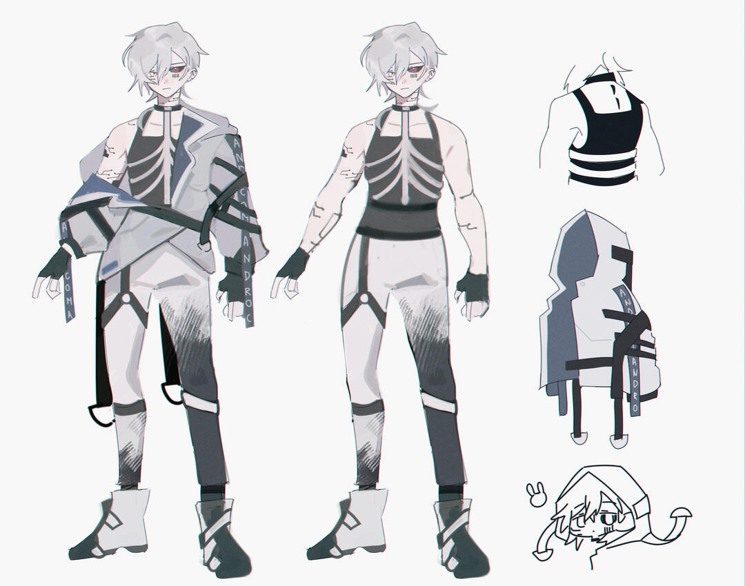 Full body chibi illustration by @baeaora